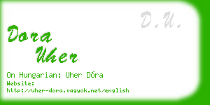 dora uher business card